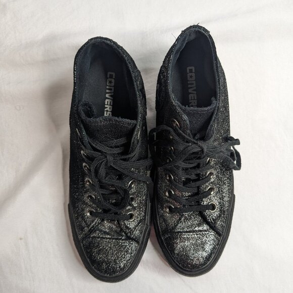 Converse All Star glitter Wedge Sneakers - Picture 4 of 12